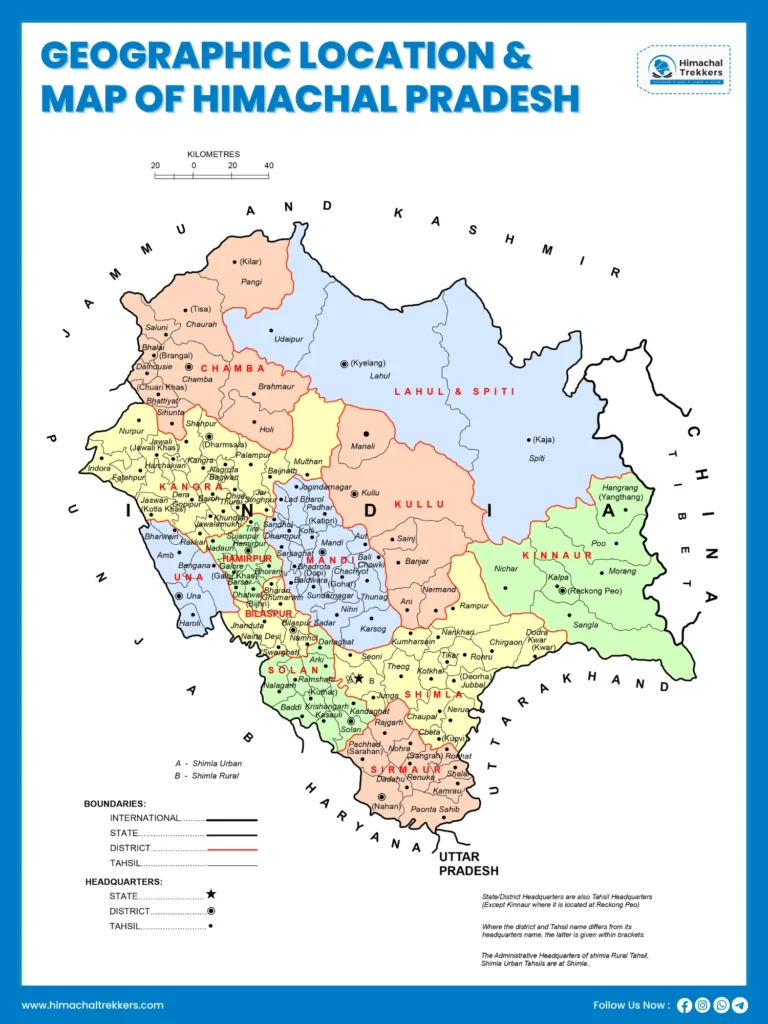 Map of Himachal Pradesh